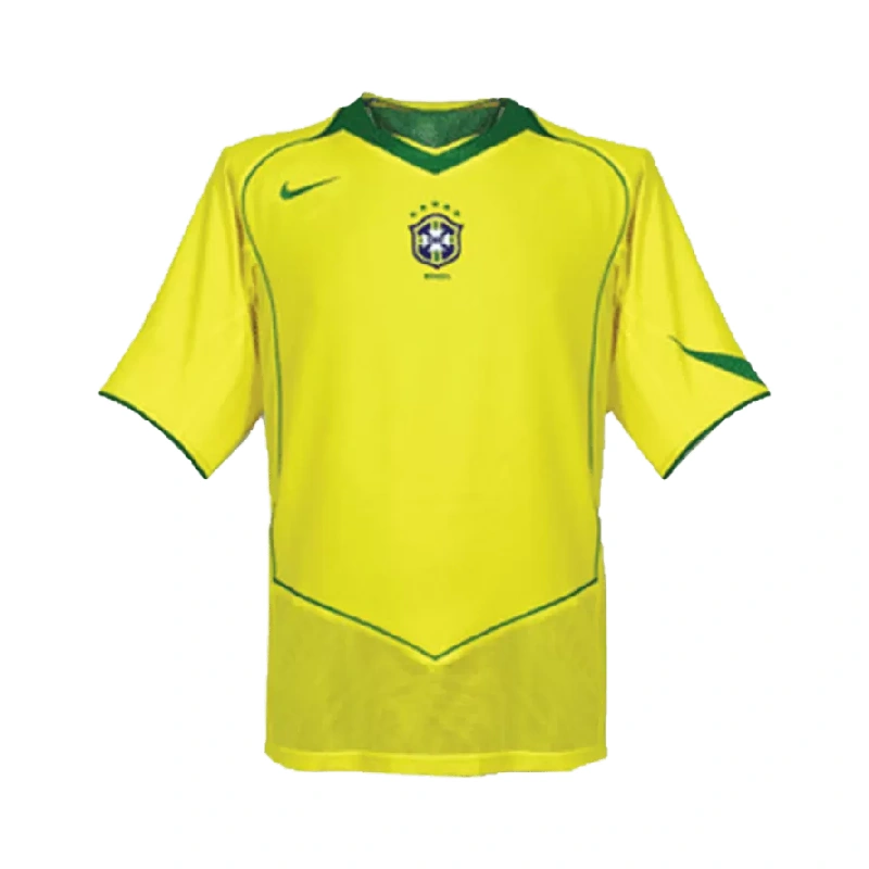 Retrò 2004 brasile Home calcium Jersey - giallo