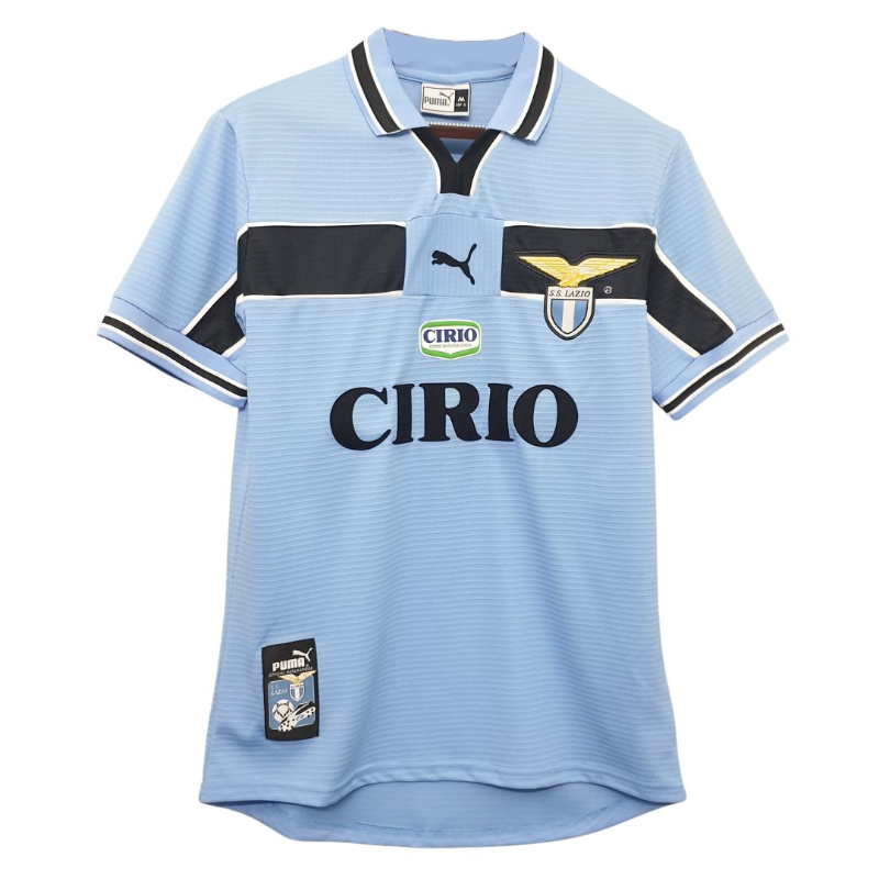 SS Lazio 1998-2000 Maglia casa vintage Puma “Cirio” – collezione storica, stile anni ’90