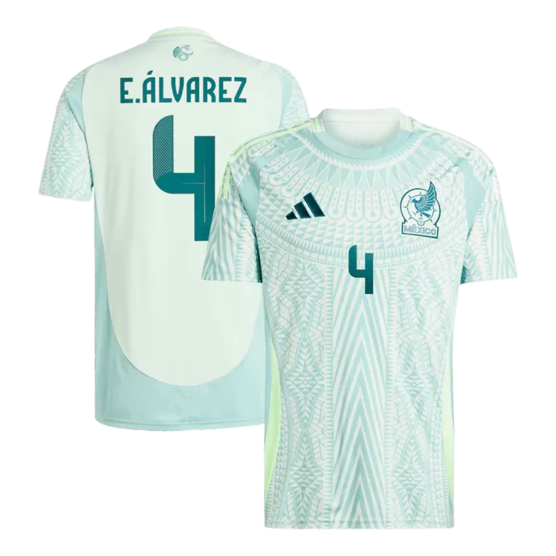 Maglia Trasferta Messico Copa America 2024 E. ÁLVAREZ #4 - Verde
