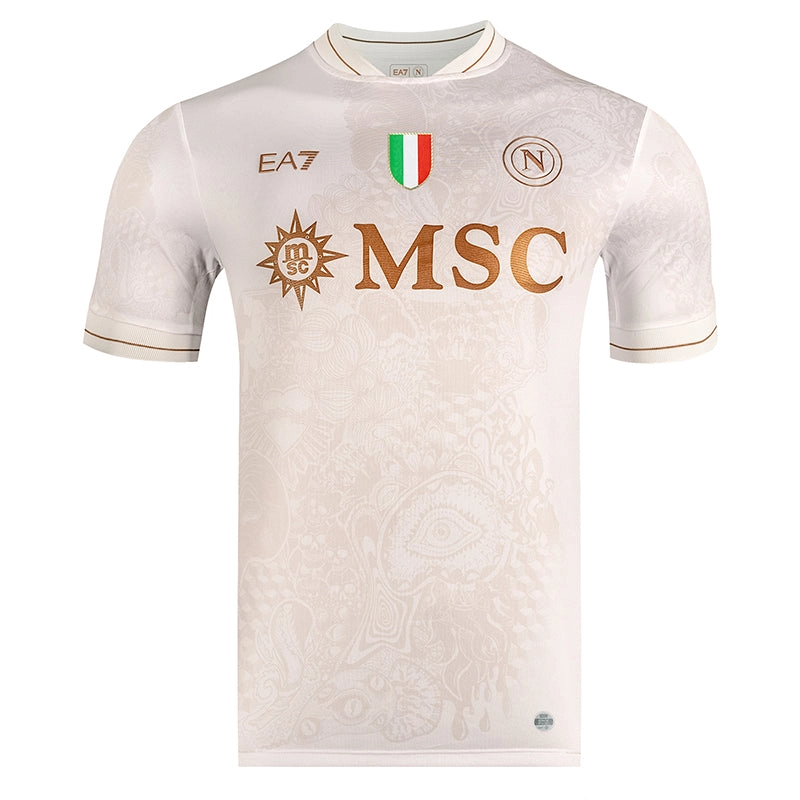Maglia da Calcio Napoli Trasferta 2025‑2026 – Crema