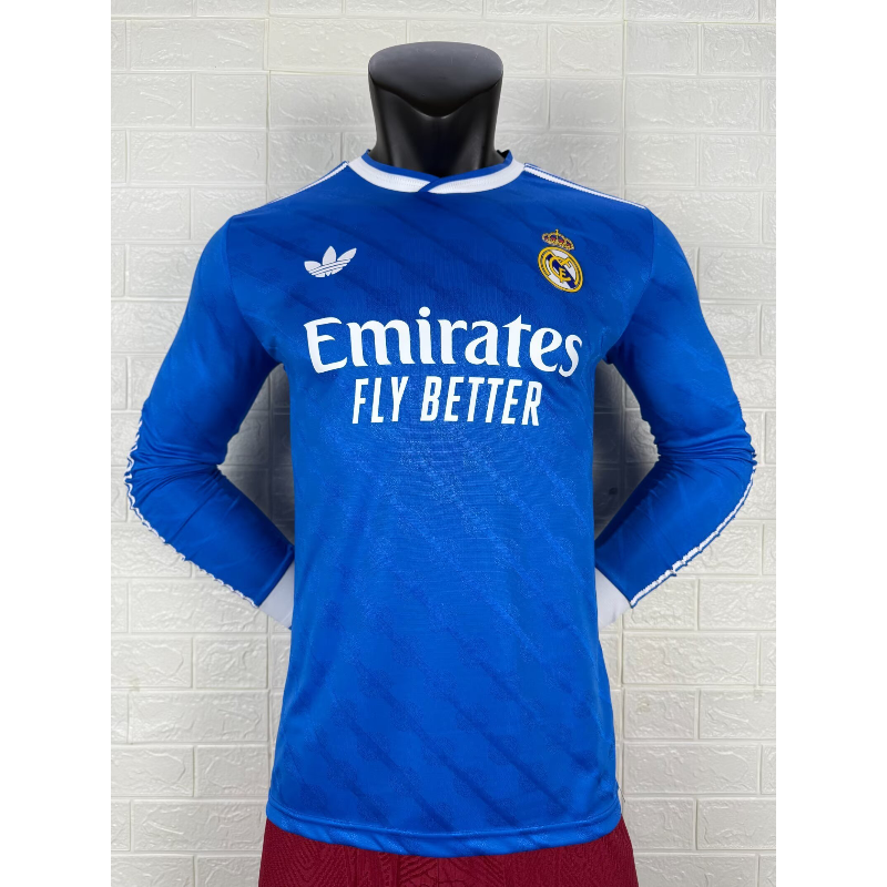 Maglia Terza Manica Lunga Real Madrid 25/26 – Versione Giocatore Premium