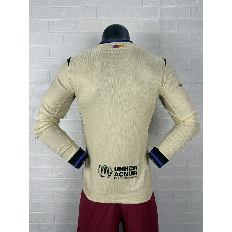 Maglia da Calcio Barcelona 2025/26 – Versione Giocatore Trasferta Manica Lunga Maglia da Calcio Barcelona 2025/26 – Versione Giocatore Trasferta Manica Lunga