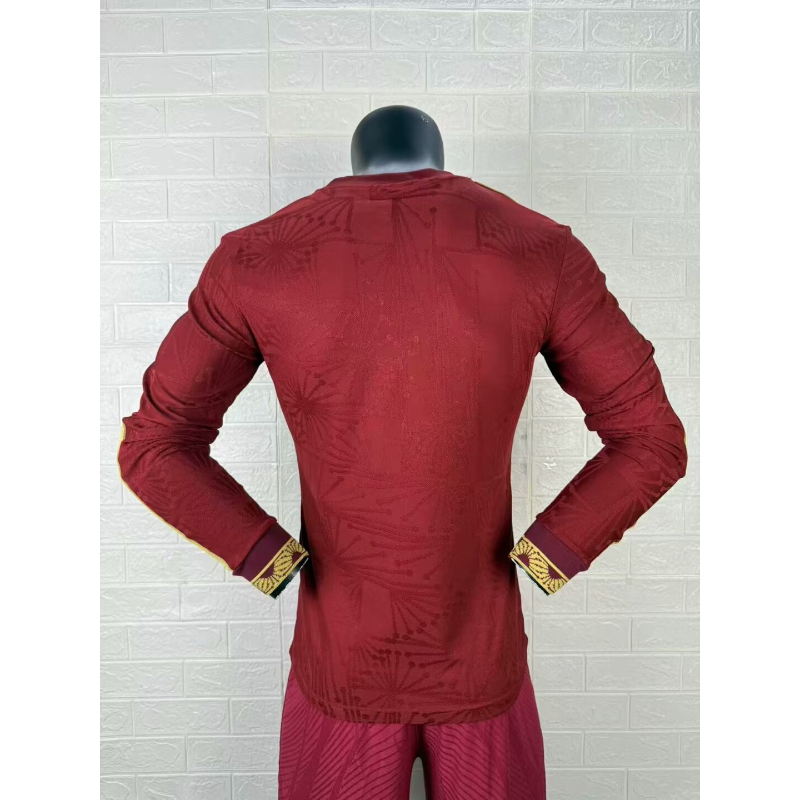 Divisa Messico Gold Cup 2025/26 Maglia Rossa Manica Lunga Versione Giocatore Divisa Messico Gold Cup 2025/26 Maglia Rossa Manica Lunga Versione Giocatore