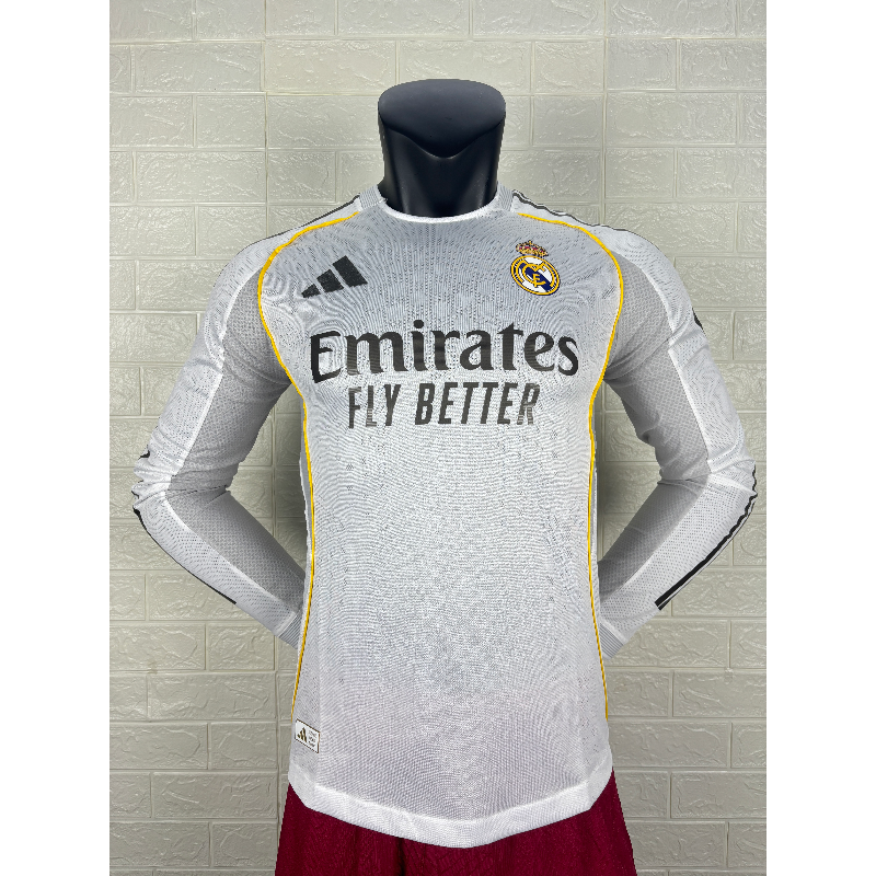 Maglia Real Madrid 2025/26 Versione Giocatore Manica Lunga