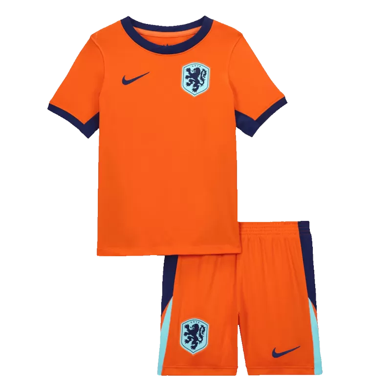 Euro 2024 Maglia Home Olanda per Bambini - Arancione
